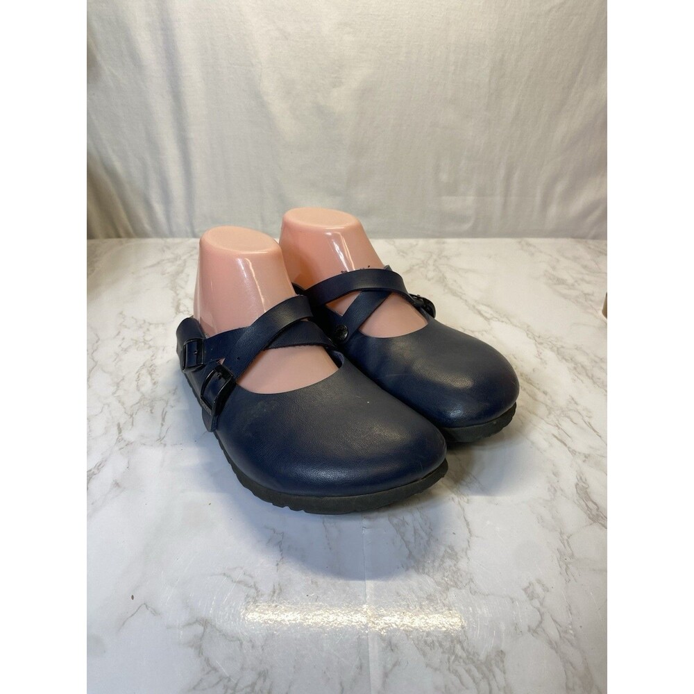 Birkenstock Birkis Womens EU 37 US 6 Boston Cork American USA Flag Clog Slip On